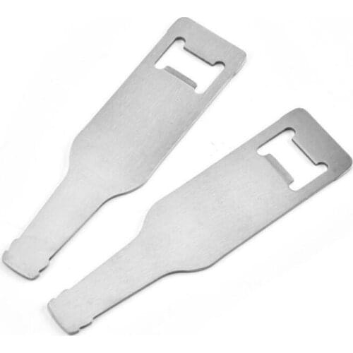 Creative Beer Bottle Shaped Opener Stainless Steel Flat Wine Bottle Opener Home Kitchen Bar Tool