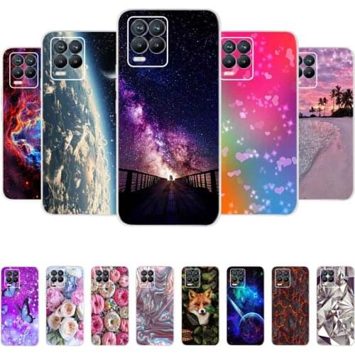 Soft SIlicone Phone Case For Realme 8 Cover Transparent TPU Cases For Realme 8 Pro Realme8 4G RMX3085 RMX3081 Bumper Funda Shell
