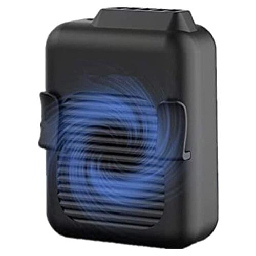 Rechargeable Mini Hanging Waist Clip Fan for Personal Cooling, 2 in 1 Wearable Necklace Fan and Portable Neck Fans