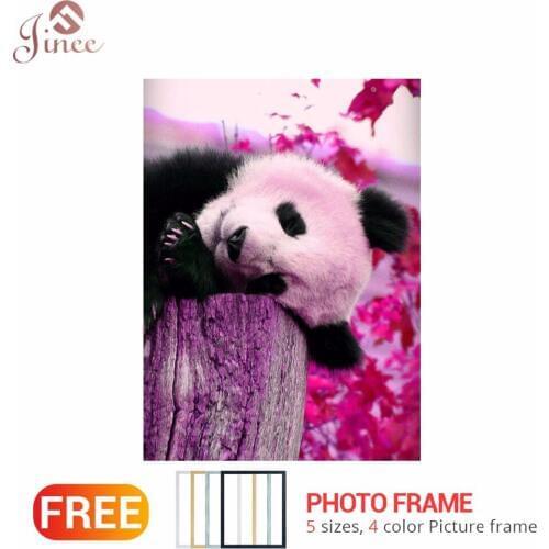 Full Round Square Drill 5D DIY Diamond Painting "Sleep Panda" Embroidery Cross Stitch 5D Home Decor Gift Animal