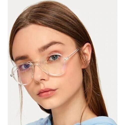 Transparent Glasses Frame Women Vintage Clear Frame Glasses Plastic Eyeglass Frames Female Designer Eyewear