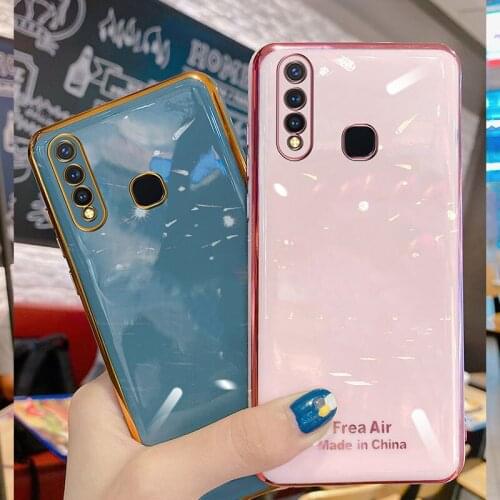 Luxury Silicone Case For Vivo Y19 phone Case For Vivo Y19 Cover Shockproof Fundas Stand Holder Case Vivo Y31S Y72 Y73S Y51s Y51