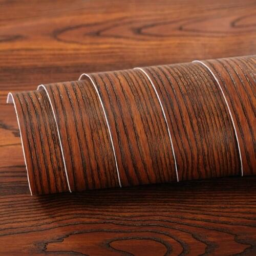 Pvc self adhesive sticker Rosewood 3d wood wallpaper forest chiffonnier self adhesive paper waterproof boeing film furniture