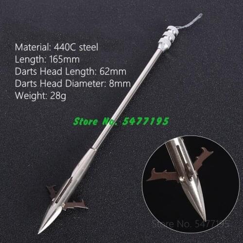 1pcs High Quality 440C Stainless Steel Arrows Powerful Missile Head Shot Fish Dart Outdoor Hunting Shooting Slingshot Darts New