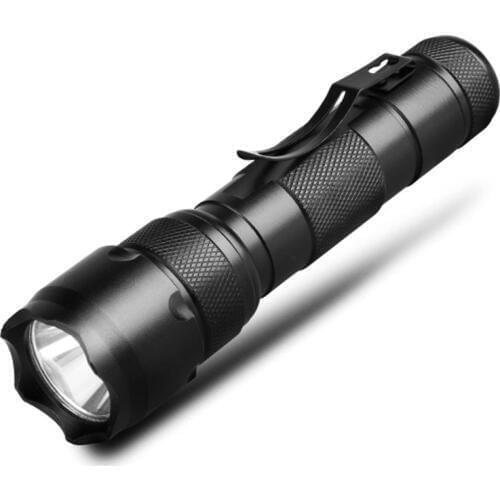 502B 3-mode White Light LED Flashlight Torch 1000lm T6 LED Torchlight 18650 Flashlight w/ Clip High Bright Camping Lamp