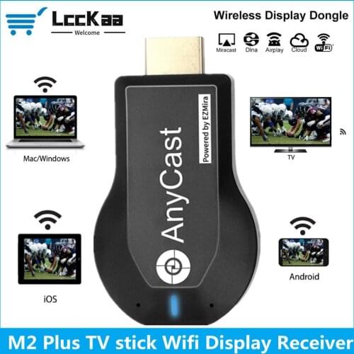 LccKaa TV Stick Wifi display 128M Anycast M2 Plus 1080P Miracast AirPlay Any Cast Wifi Display Receiver Dongle For ios Andriod