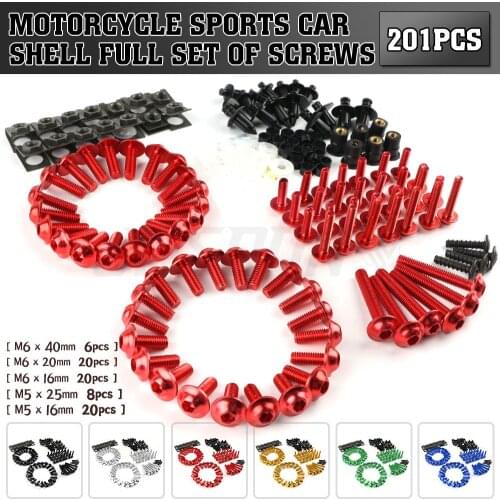 M5 M6 Complete Fairing Bolts Screw For Suzuki GSXR GSX-R 600 750 1000 RF600R RF900R Katana 600 650 750 RGV250 B-King GSX1300BK