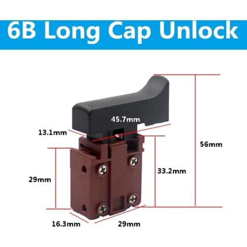 1pc Electric Hammer Accessories For DCA GBH 26 Percussion Drill Switch Long Cap Type Lock / Unlock