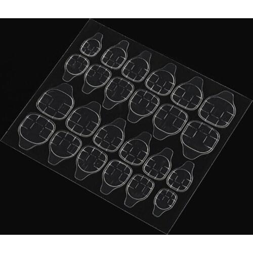 10 Sheets Waterproof Breathable Jelly Double Sided Adhesive Tabs Nail Glue Sticker False Nail Tips