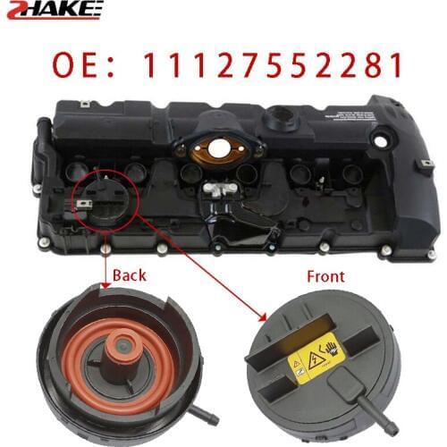11127552281 Engine Air Valve Caps Cover for CAR E60 E65 E66 E70 E83 E88 E85 E90 E91 E92 F10 N52 128i 328i 528i X3 X5 Z4 Cap