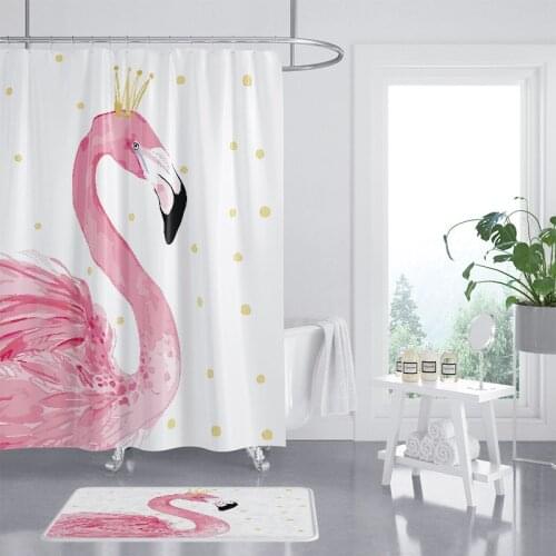 Bathroom Accessories Waterproof Shower Tent Bathroom Shower Curtain Set Hook Natural Landscape Home Decoration Bathroom Curtains