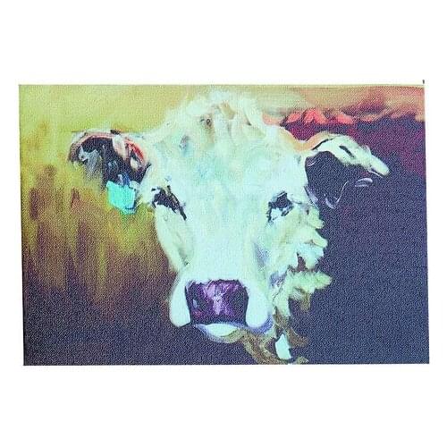 Large long Handmade Abstract animal painting Handpainted Animal Oil Painting On Canvas Lovely Cows Wall Picture Home Decor