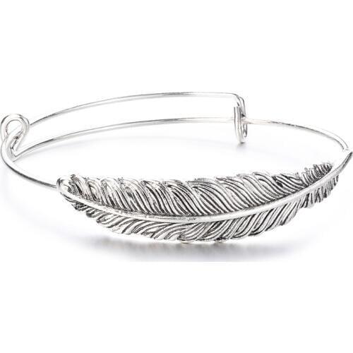 10Pcs Antique Silver Color Tree Bangle Bulk Wholesale gGift Lovers Day Leave Jewelry