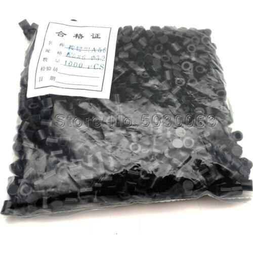 1000pcs/lot Black A56 switch cap suitable for 6*6 switch series 6*6 button/key cap high 6MM