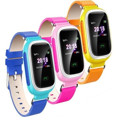 2018 Kids GPS Smart Watch SOS Emergency wrist watch color LBS Life Waterproof for Monitoring Child safety