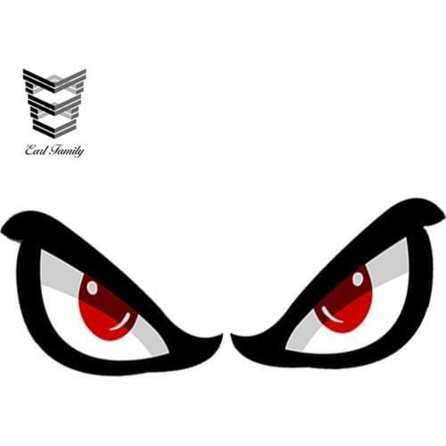 EARLFAMILY 13cm x 3.25cm Aufkleber No Fear Augen Eyes Stickers Auto Moto Fahrrad Motorrad Racing Waterproof Car Sticker Styling