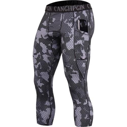 Running Gym Leggings Men Compression Pants Basketball Yoga Sport Tights Fitness Quick Dry Jogging Workout Training Leggings