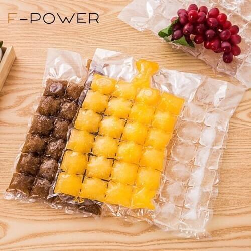 Ice Cube Trays Ice Cube Molds Tray Bag Easy Release Ice Trays Make 24 Ice Cube Disposable Ice Bag Safe Non-Toxic
