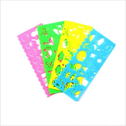 Drawing Toy Baby Toys for Children Painting Template Kids Toy Stationery Gift Spirograph Drawing Board 4pcs/Set Of Painting Feet