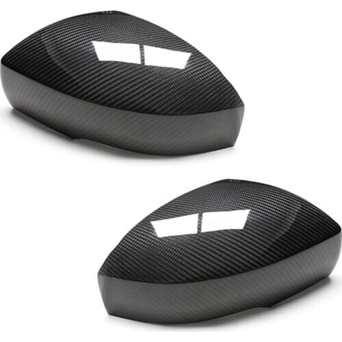 1Pair Carbon Fiber Style Side Rearview Mirror Cover Cap Trim Fit for Land Rover Range Rover Sport Discovery 4