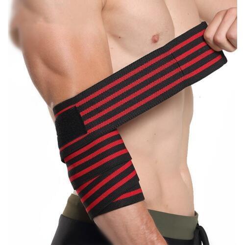 Elastic Elbow Sleeves Bandage Compression Elbow Support Pads for Weight Lifting Powerlifting Bodybuilding Arm Wrap Brace Strap