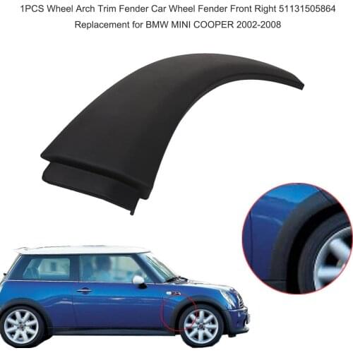 Wheel Arch Trim Fender Car Wheel Fender for BMW MINI COOPER 2002-2008 Front Left Upper 51131505867 Car Replacement