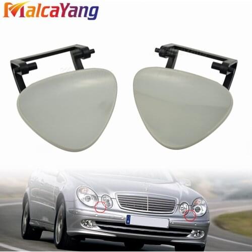 Pair of Car Front Headlight Washer Nozzle Cover Cap LH 2118800705 RH 2118800805 Fits For Mer cedes-Benz W211 2002-2009