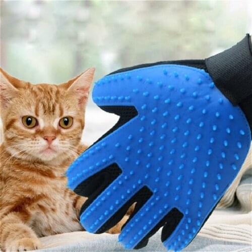 Simple Cat Grooming Glove for Cats Wool Glove Pet Hair Deshedding Brush Comb Glove For Pet Dog Cleaning Massage Glove