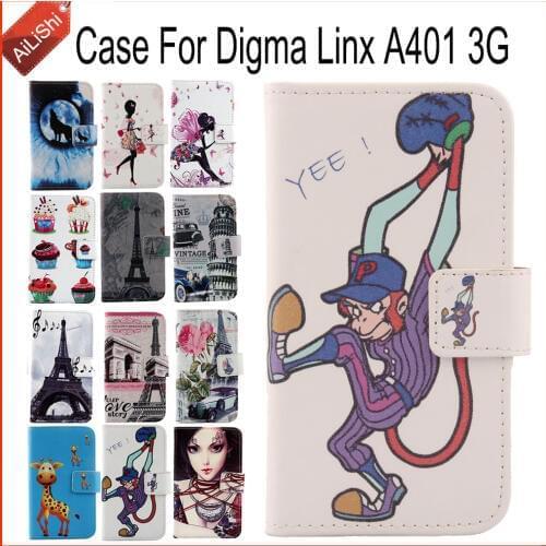 AiLiShi Factory Direct! Case For Digma Linx A401 3G PU Leather Case Luxury Flip Exclusive 100% Special Phone Cover Skin+Tracking