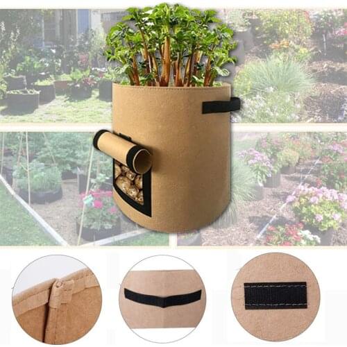 Planter Grow Bag 4 Gallon Gardening Vegetable Flower Fruit Potato Pot Growing Container Grenhouse Garden DIY Tools