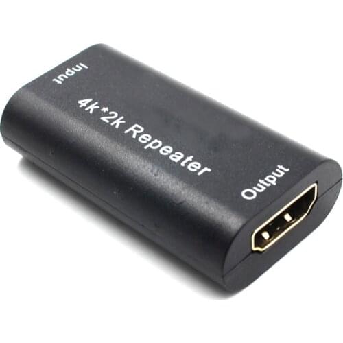 Repeater Extender Gold Plated 4K*2K HDMI-compatible Adapter Signal Amplifier Booster Over 4.95Gbps Signal HDMI Extender