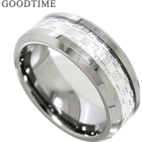 Luxury Tungsten Carbide Rings For Men Engagement Wedding Band For Male Party Tungsten Ring Jewelry Accessories