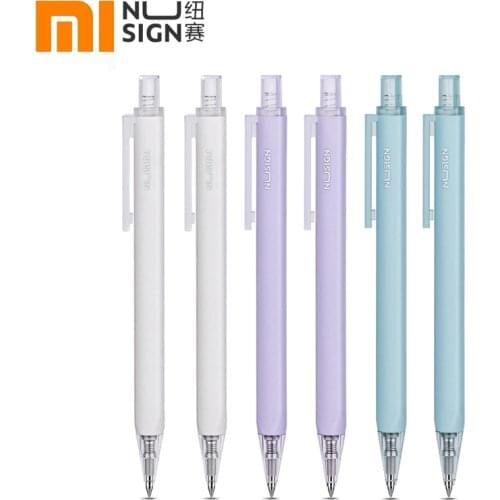 Xiaomi Nusign 3 Pcs Retractable Gel Pen 0.5MM Ink Office Sign Pens Pучка Smooth Writing Stationery for Student School Business