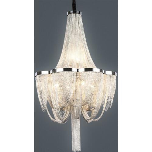 Modern Pendant Lamps Aluminum Chain Tassel Villa Pendant Lamp For Living Room Parlor Hotel Hall Store Decoration Lighting PA0028