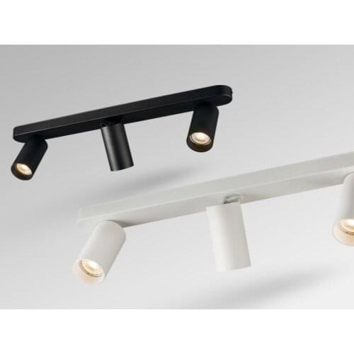 Modern LED Ceiling Light Three-head Spotlight Surface Mounted Track Light Living Room Bedroom Aisle Long Linear Guide-free Lamp