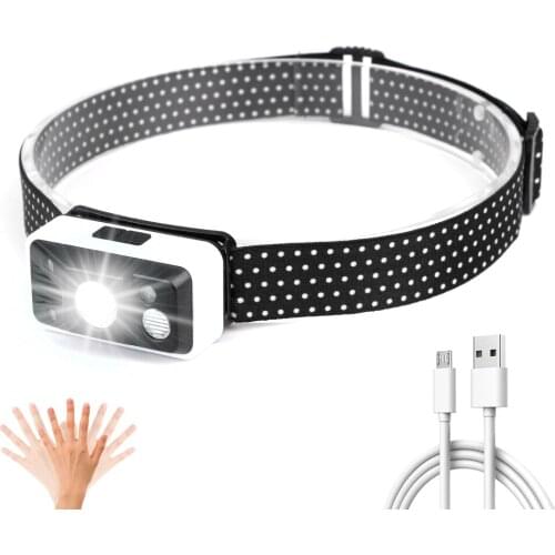 XPG LED Mini Headlamp High Power Headlight Built-in battery Rechargeable Head Torch Camping Hunting Waterproof Flashlight