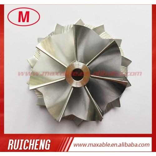TD05H 20G 49179-43400 52.56/68.01mm 7+7 blades Reverse high performance turbo billet/milling/aluminum 2618 compressor wheel