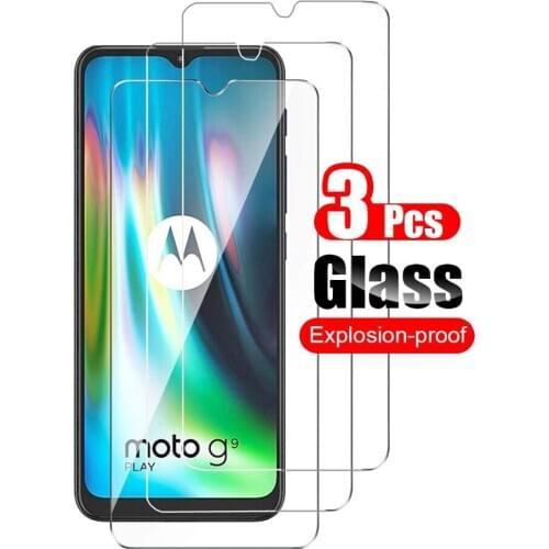 3Pcs Tempered Glass for Motorola Moto G9 Power Play Screen Protector Protective Toughened Glass for Motorola Moto G9 Play Film