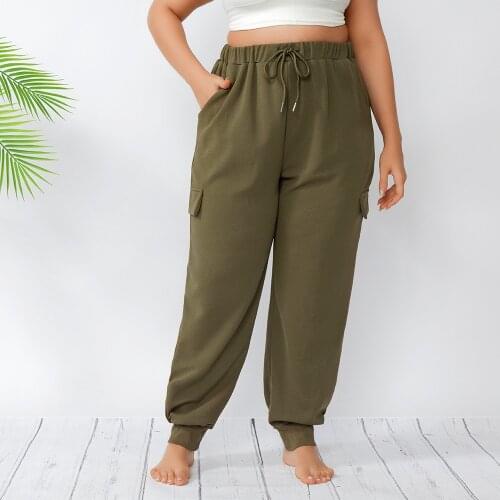 2021 L-4XL New Summer Women Pants Plus Size Female Loose Womens Trousers Oversize Maxi High Waist Womens Harem Pencil Pants