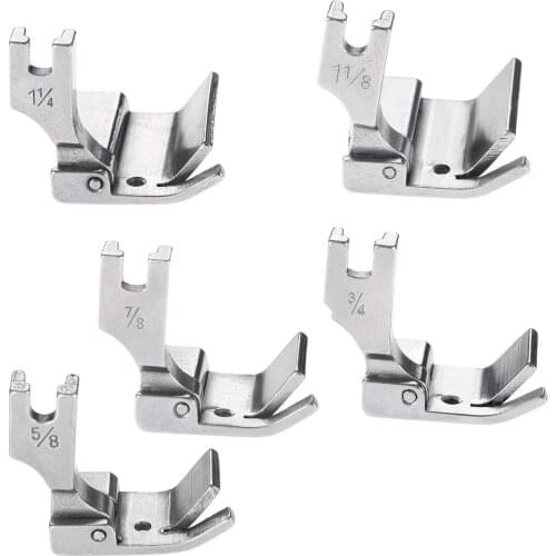 1Pc Industrial Sewing Machine Presser Foot Metal P3611 Flat Chin Tube Pull Tube Wide Presser Foot For Industrial Flatcar Sewing