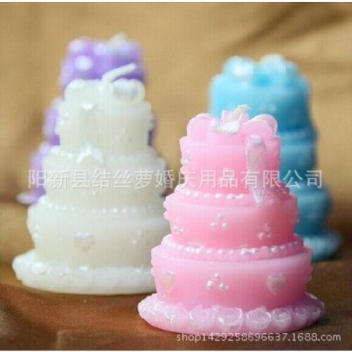 10pcs Hot Selling Bridal Shower Candles Wedding Decoration Birthday Party Supplies Candle Cake decorating with Gift Box