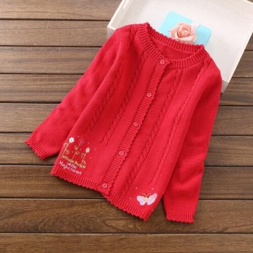2020 fashion girls cardigans children clothing 2-6 years girls sweaters A8066