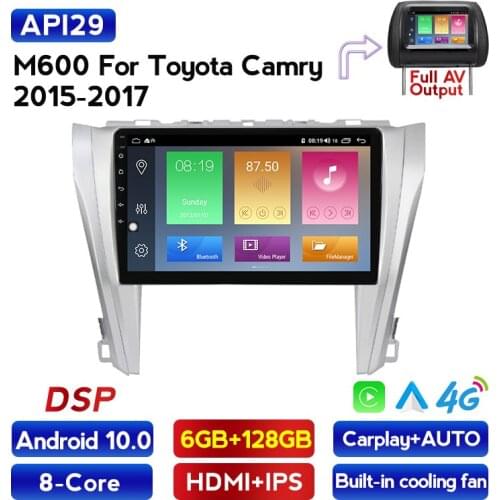 Android 10 DSP IPS 4G LTE Car Radio Multimedia Navigation GPS For For Toyota Camry 7 XV 50 55 2014 - 2017 AutoRadio no 2 din dvd