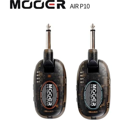 MOOER Air Plug AP10 2.4Ghz Guitar Wireless System for Electric Guitar,Bass,Violin,Acoustic Instruments with Piezoelectric Pickup
