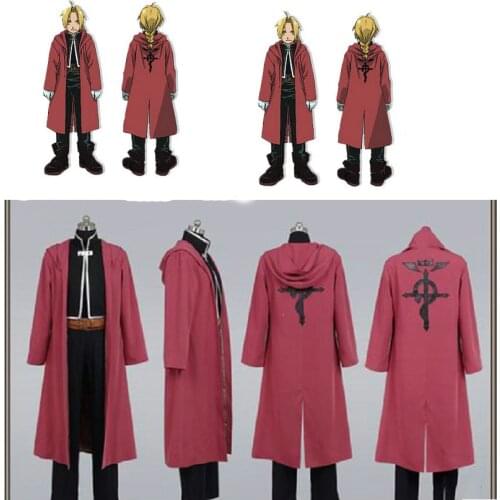 Fullmetal AlcFullMetal Alchemist Edward Elric Cosplay Costume Custom Made Halloween Cosplay Costume