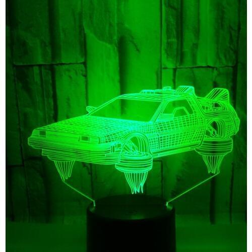 Bedroom Colorful Acrylic 3d Light Fixtures Lovely 7 color change 3D Lamp Christmas decorations gift for baby room lights