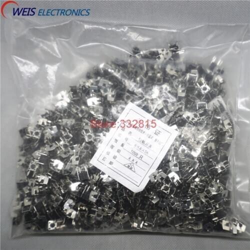 Free shipping 1000PCS 6X6x5mm Horizontal Tact Switch with Stand 6x6x5mm button Switch good quality hot sale
