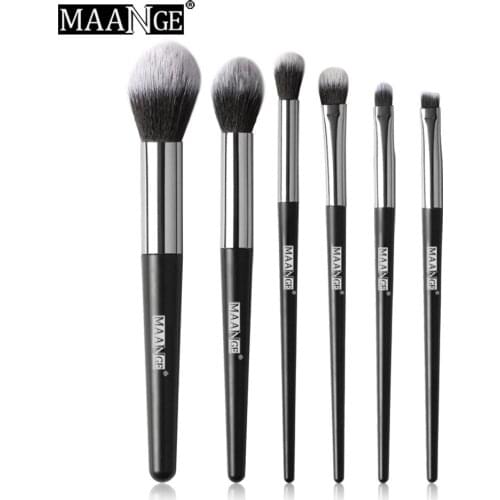 Hot Selling 6 Necessary Eye Face Makeup Brushes Popular Style, Basic Cosmetic Brushes Makeup Tools Gift For Women