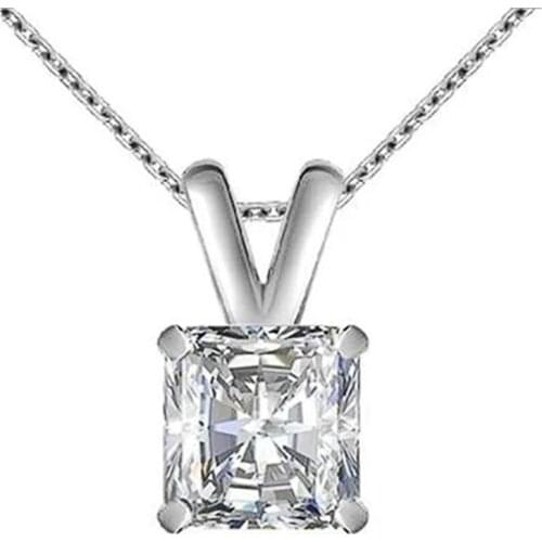 Huitan Simple Design Silver Color Women Necklace Versatile Accessories Daily Wear Party Girl Pendant Necklace Trendy Jewelry Hot