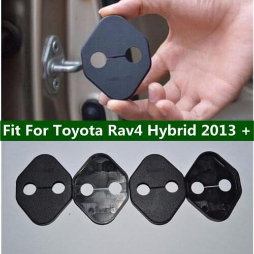 Lapetus Inner Car Door Lock Buckle Plastic Protective Cover Kit 4 Pcs / Set Accessories For Toyota Rav4 Hybrid 2013 - 2020